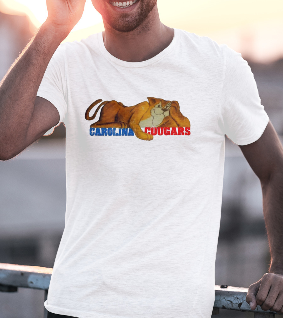 Carolina Cougars Vintage Mascot Retro T-Shirt
