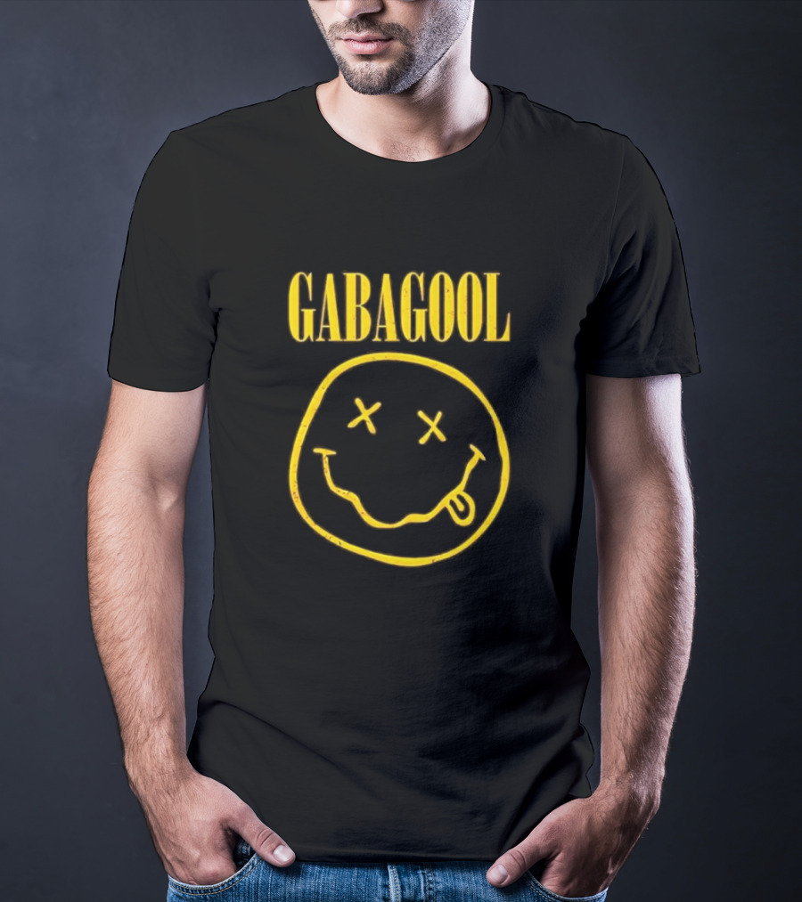 GABAGOOL Smiley Face With Tongue Out And X Eyes T-Shirt
