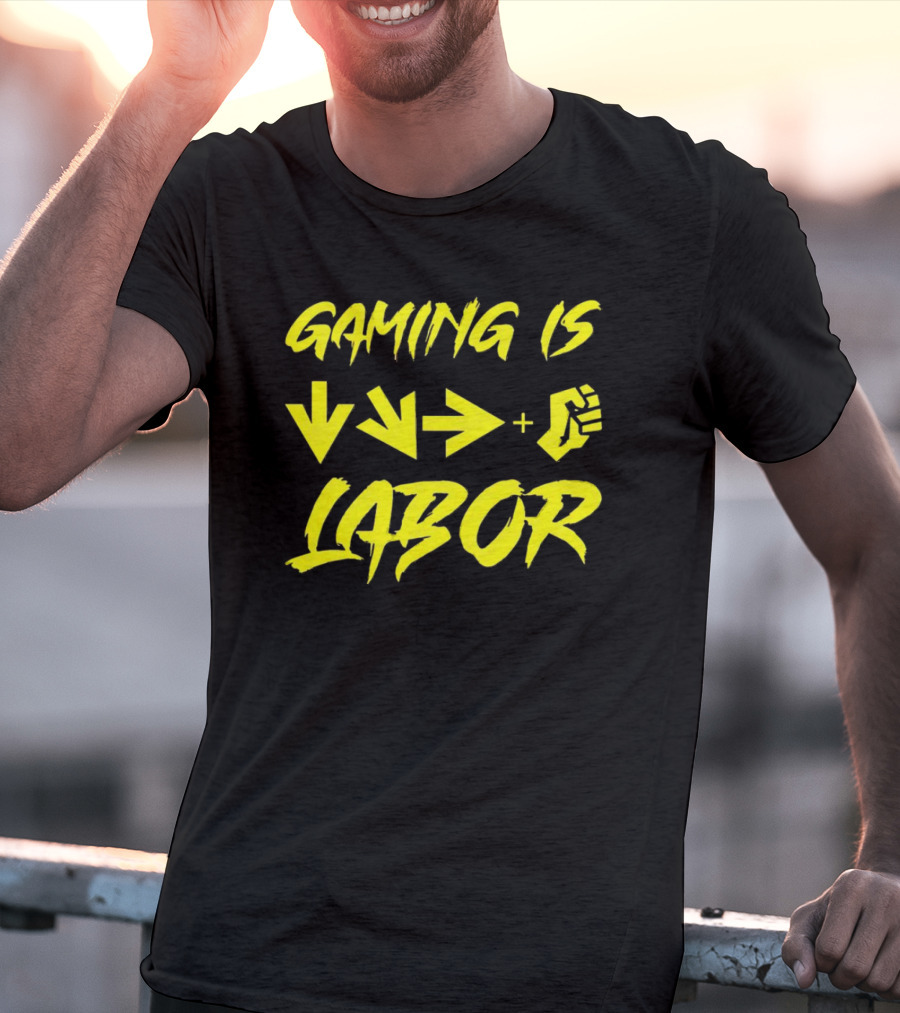 Gaming Is Labor Down Right Fierce Combo T-Shirt