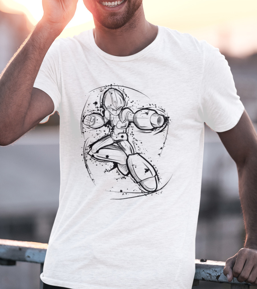Mega Man Rockman Dynamic Sketch T-Shirt