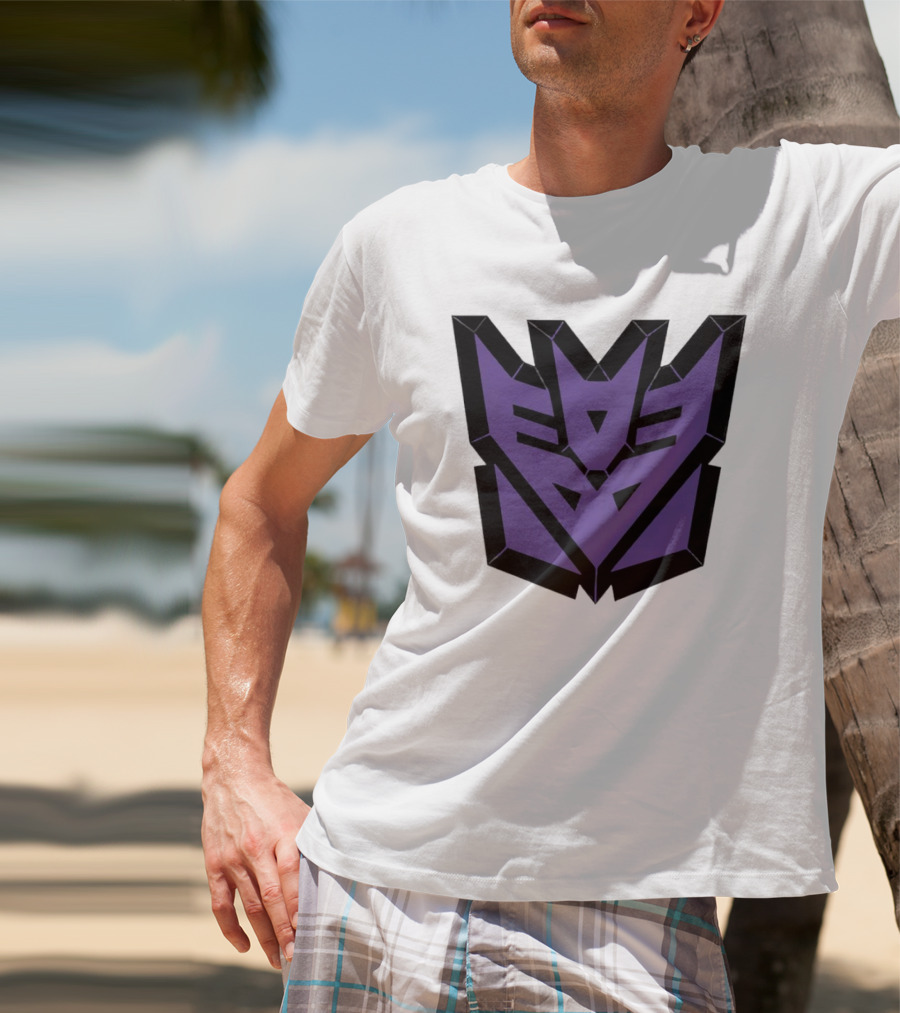 Decepticons Transformers Purple Emblem Ringer T-Shirt