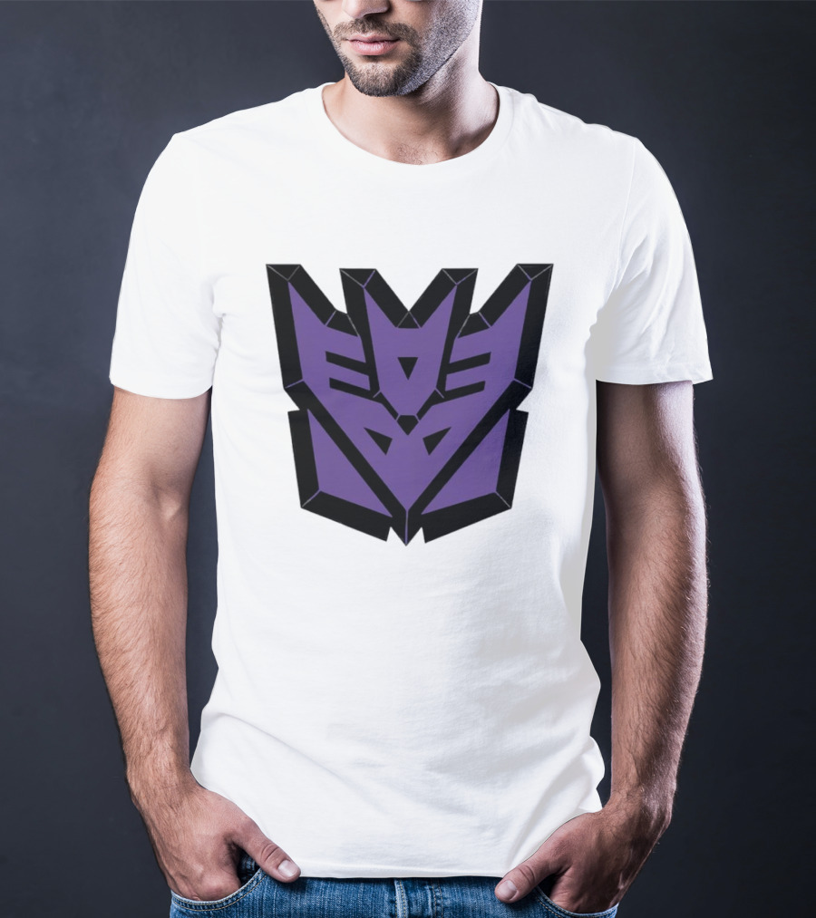 Decepticons Transformers Purple Emblem Ringer T-Shirt
