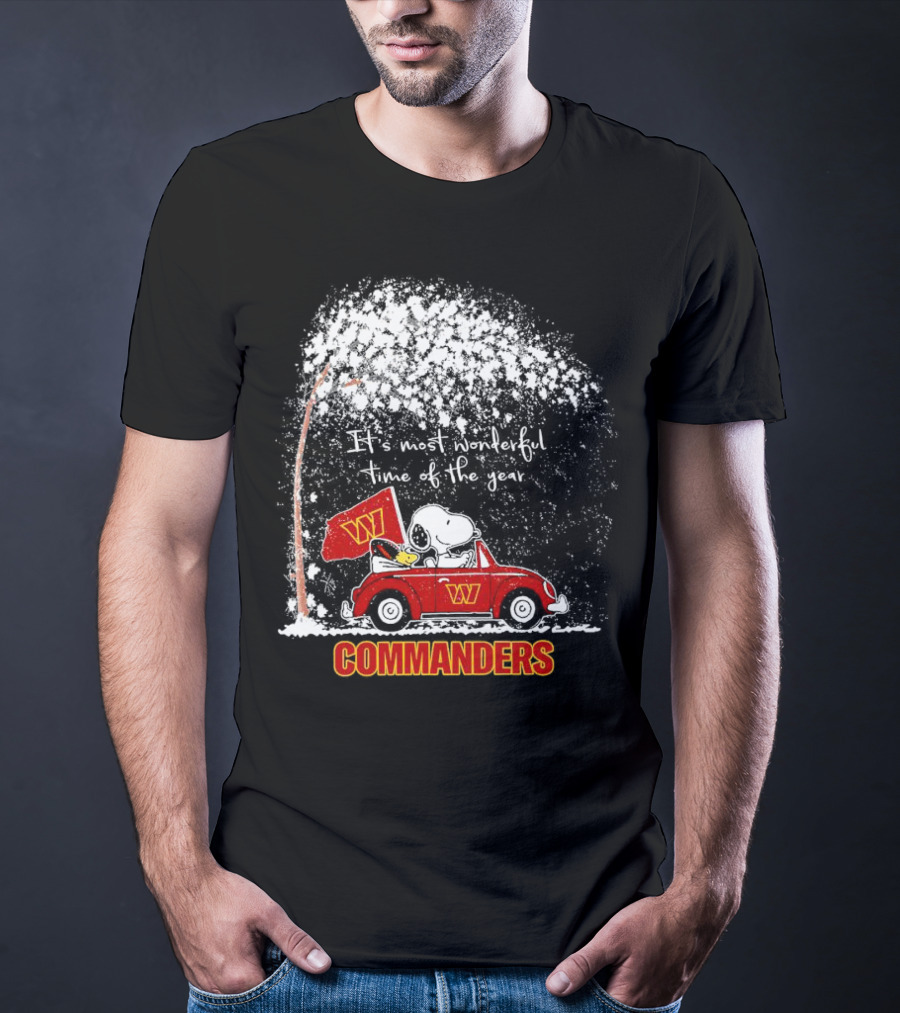 Snoopy And Woodstock Commanders Winter Wonderful Time Of The Year T-Shirt