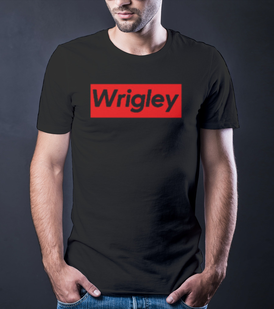 Wrigley Red Box Bold Black Lettering T-Shirt