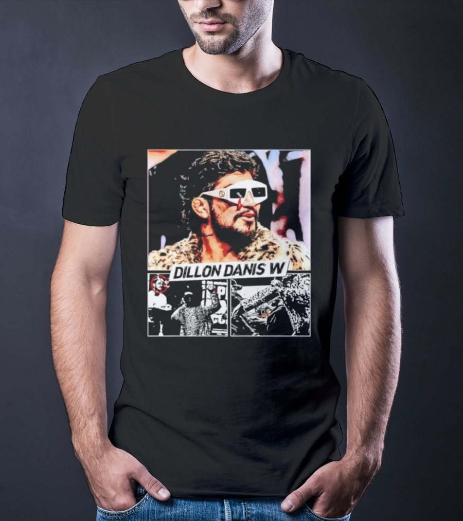 Dillon Danis W Sunglasses And Leopard Print Coat T-Shirt