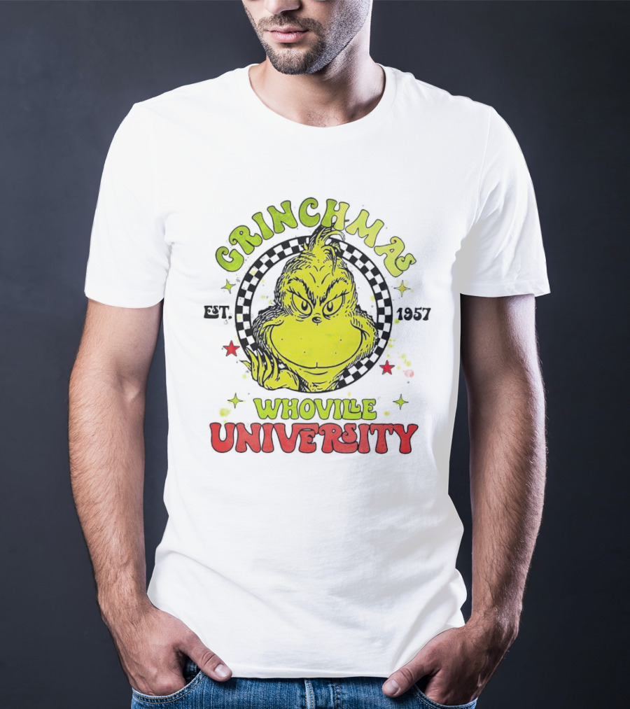 Grinchmas Whoville University Est. 1957 Christmas T-Shirt
