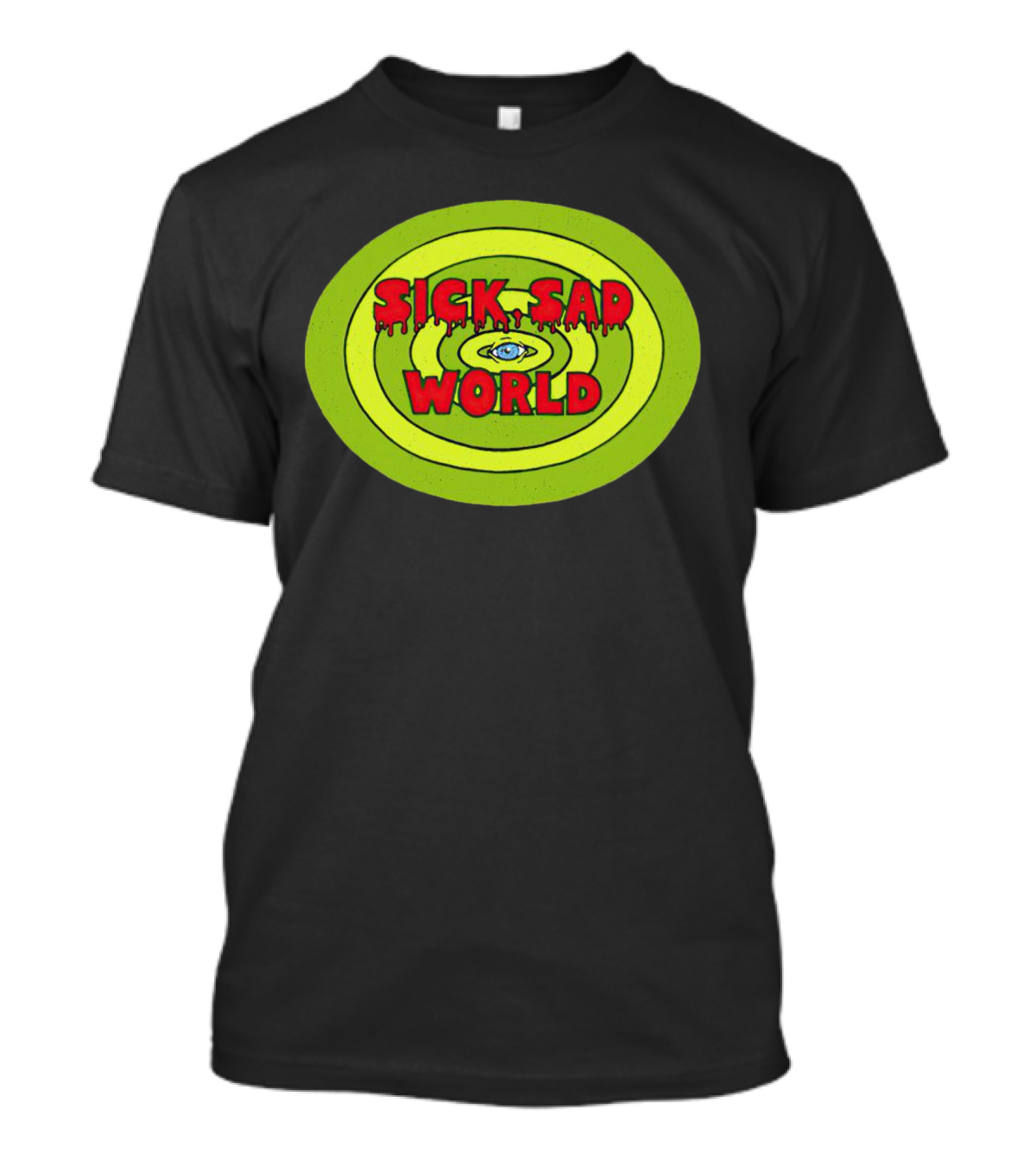 Sick Sad World Eye Concentric Circles Logo From Daria T-Shirt