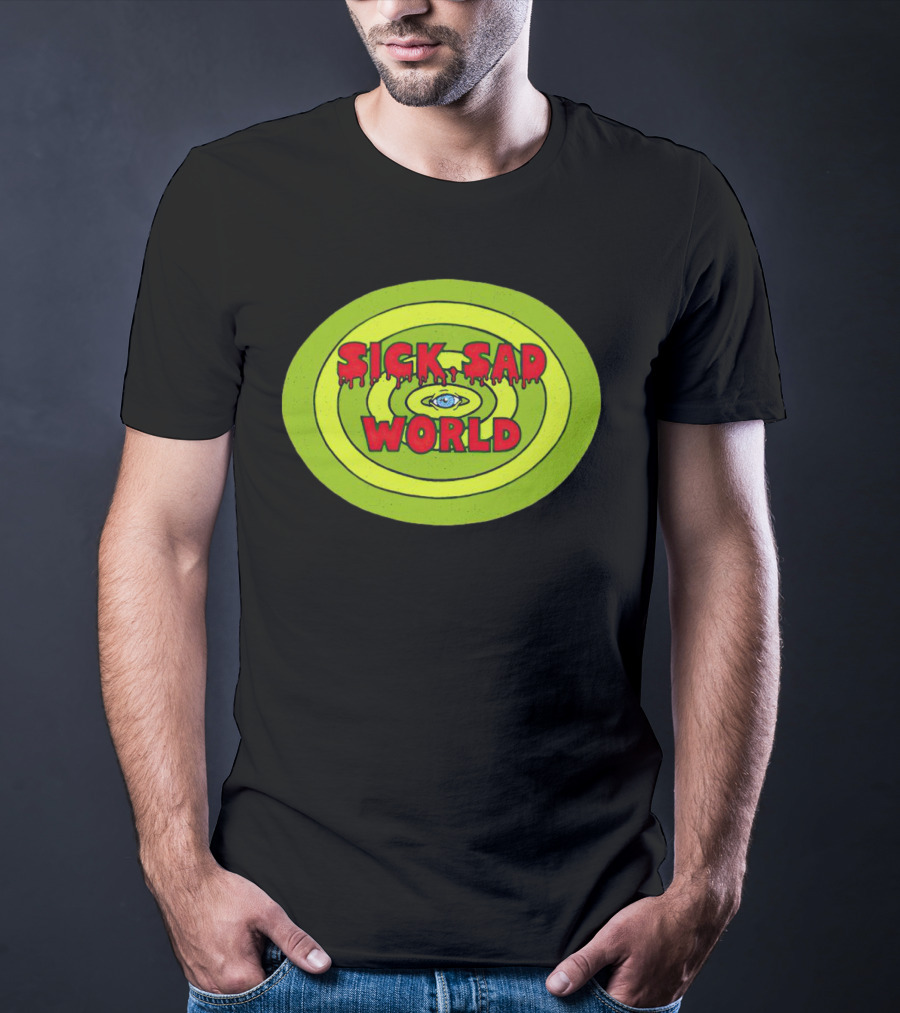Sick Sad World Eye Concentric Circles Logo From Daria T-Shirt