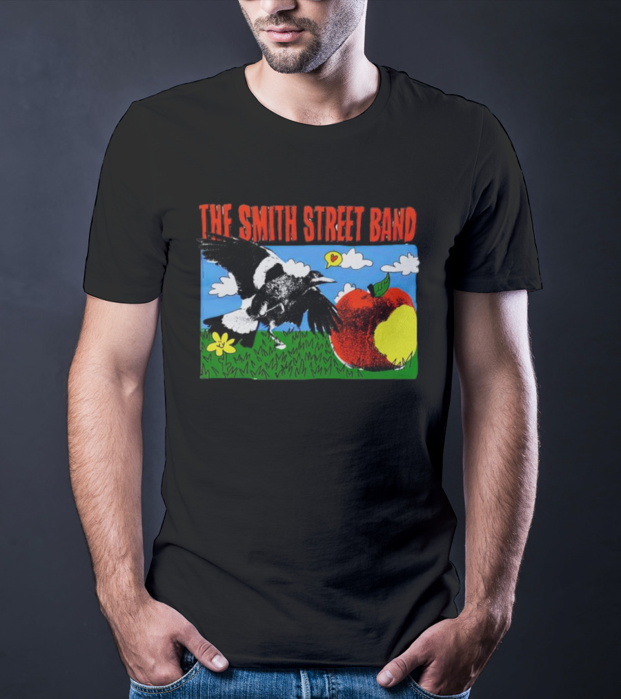 The Smith Street Band Magpie Clouds Apple Flower Grass T-Shirt