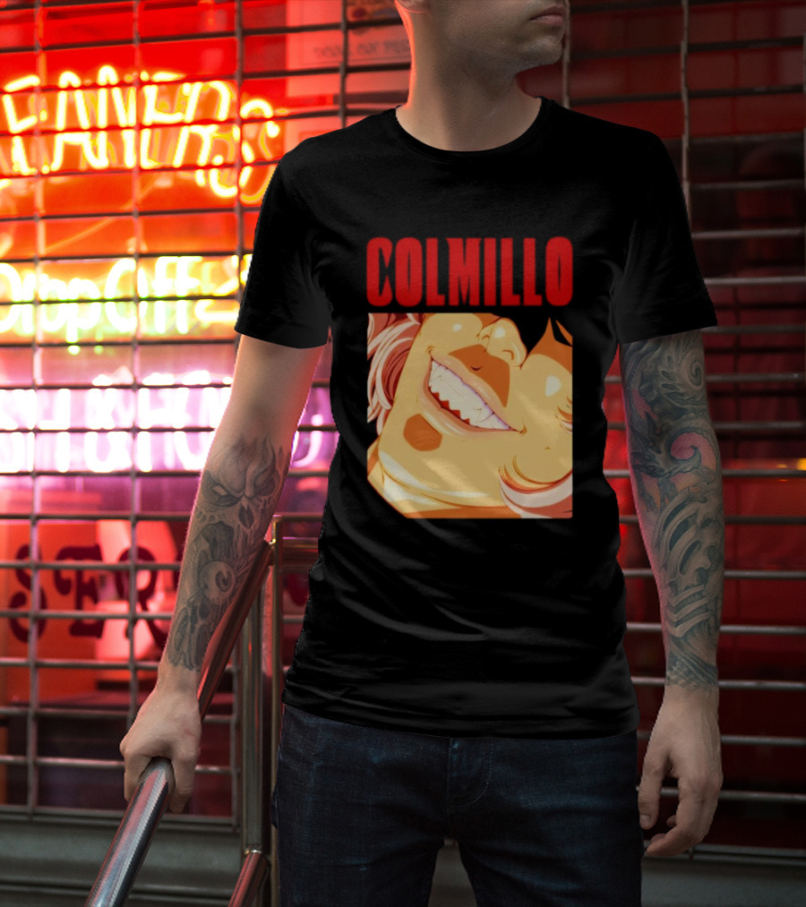 Trending Colmillo Anime Style Art Grinning Expression T-Shirt