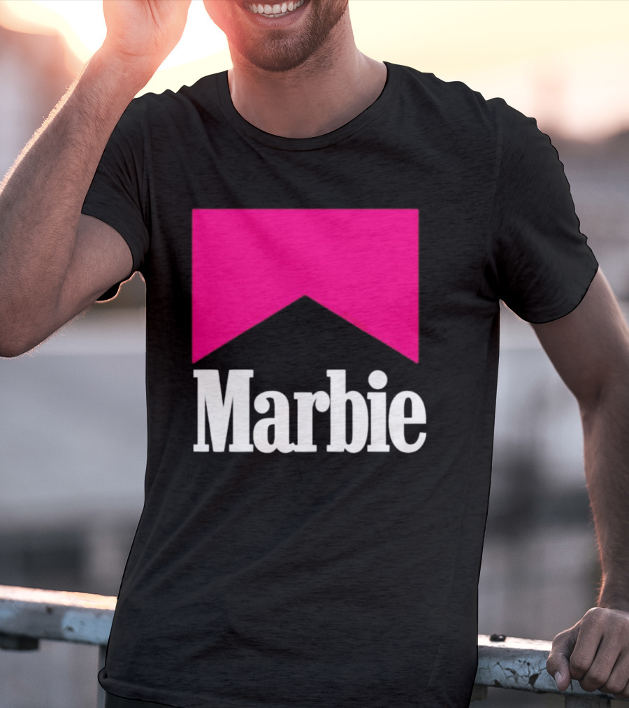 Marbie Logo With Pink Iconic T-Shirt