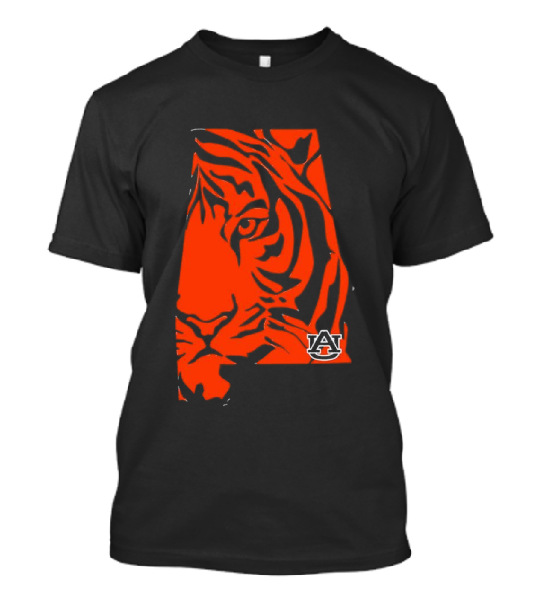 Auburn Tigers A Logo With Striped Tiger Face T-Shirt