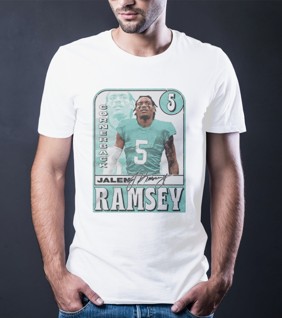 Jalen Ramsey Cornerback 5 Miami Card T-Shirt