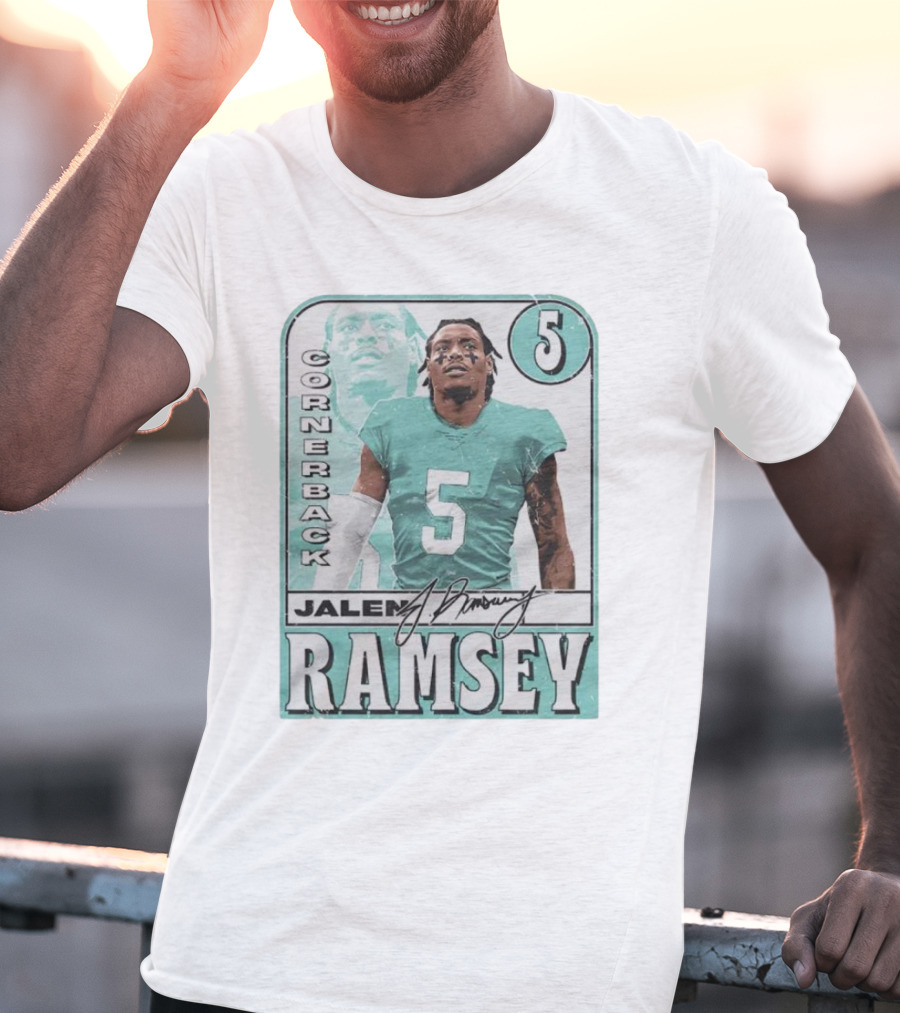 Jalen Ramsey Cornerback 5 Miami Card T-Shirt