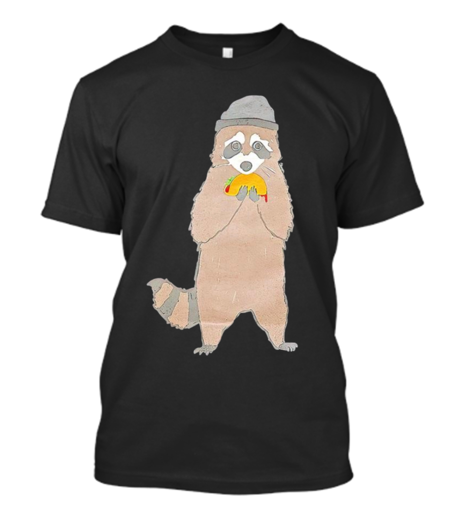 Mischievous Raccoon Eating Taco Bandit T-Shirt