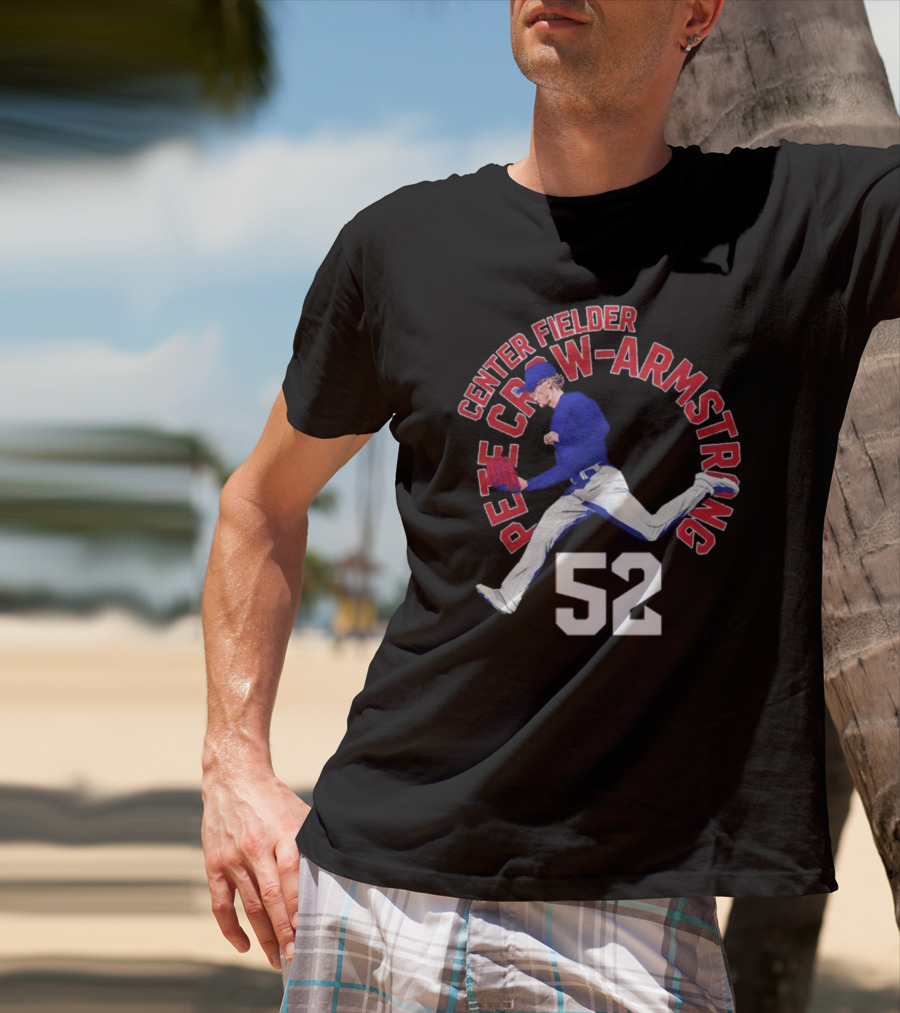 Center Fielder Pete Crow-Armstrong 52 Chicago C Name Arc T-Shirt