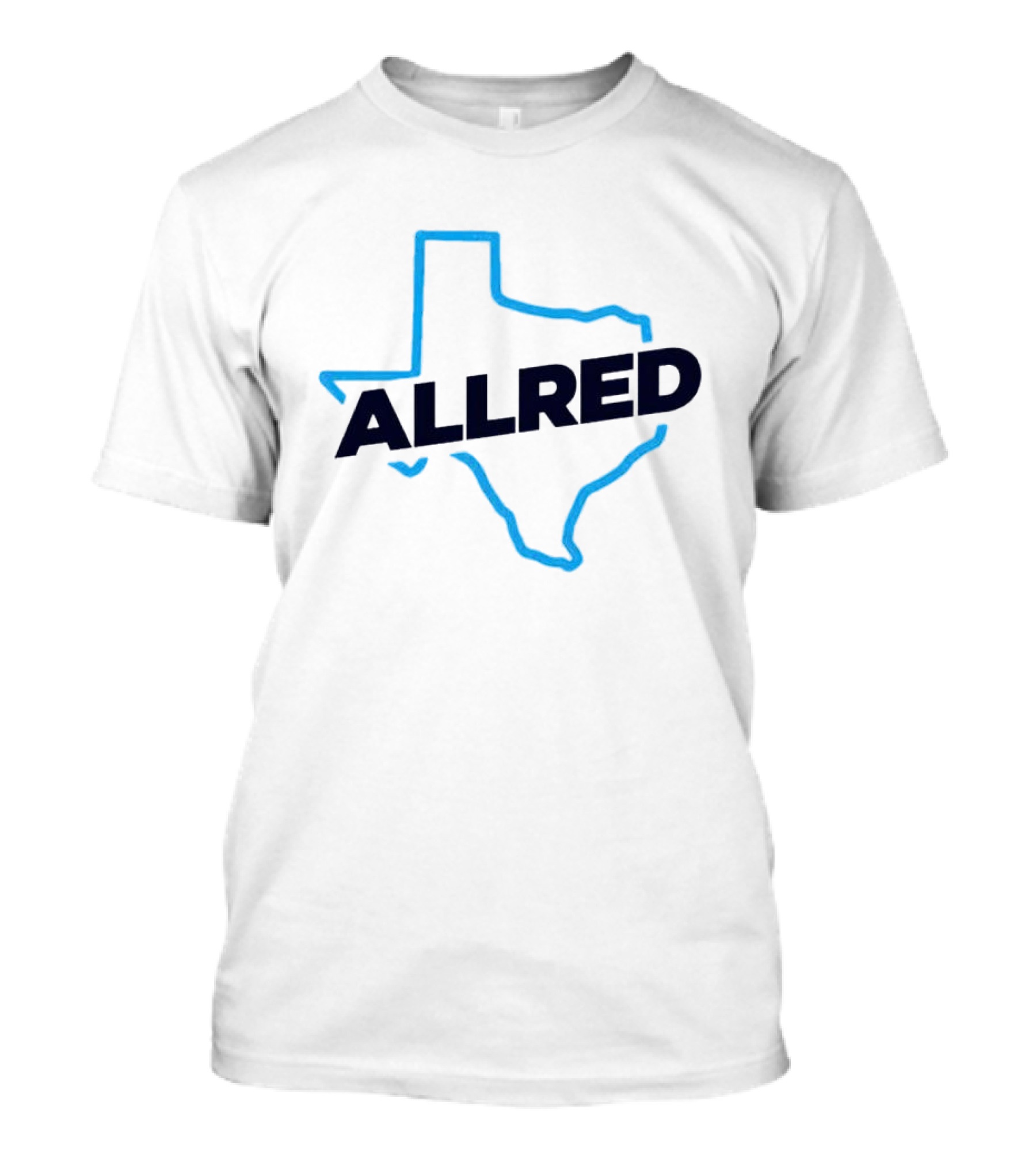 ALLRED Texas Map Outline T-Shirt
