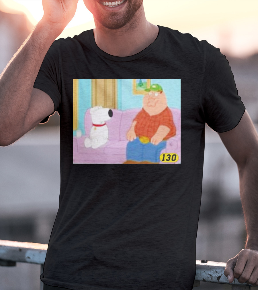 David Wearing Brian Griffin Peter Griffin On Couch 130 T-Shirt
