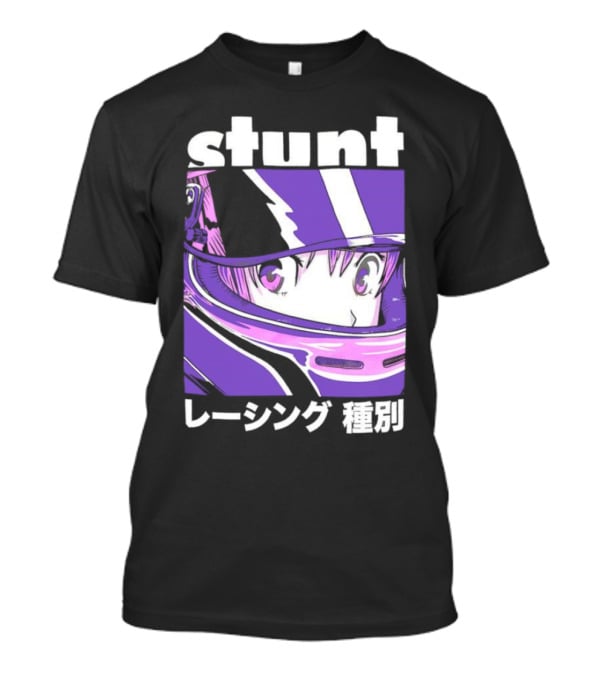 Stunt Anime Style Racing Helmet T-Shirt
