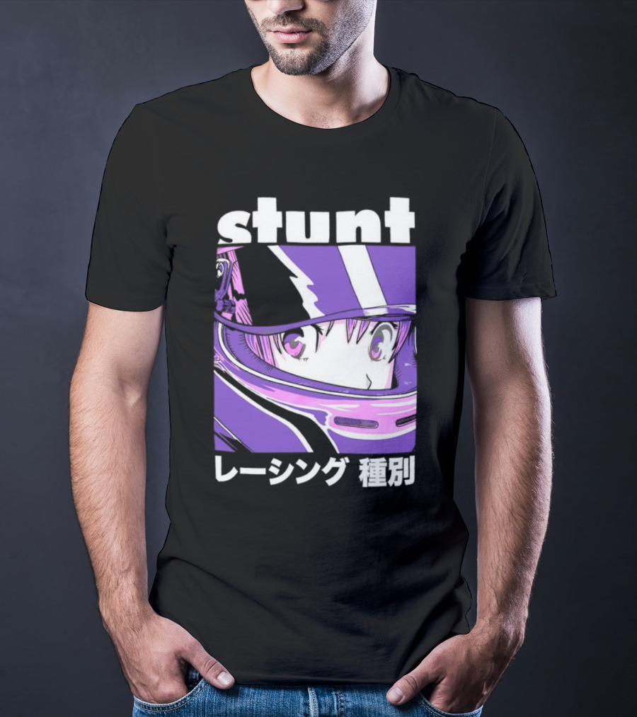 Stunt Anime Style Racing Helmet T-Shirt
