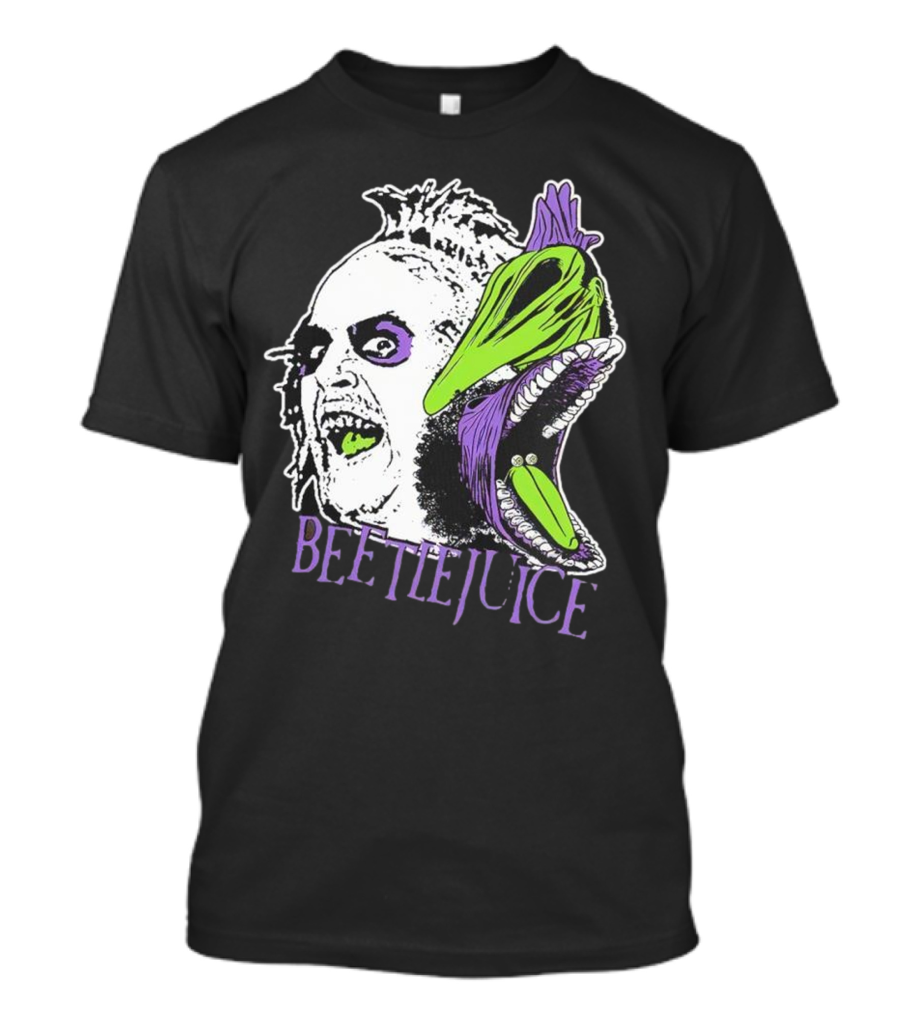 Beetlejuice Halloween Creature Mashup With Alligator Head T-Shirt