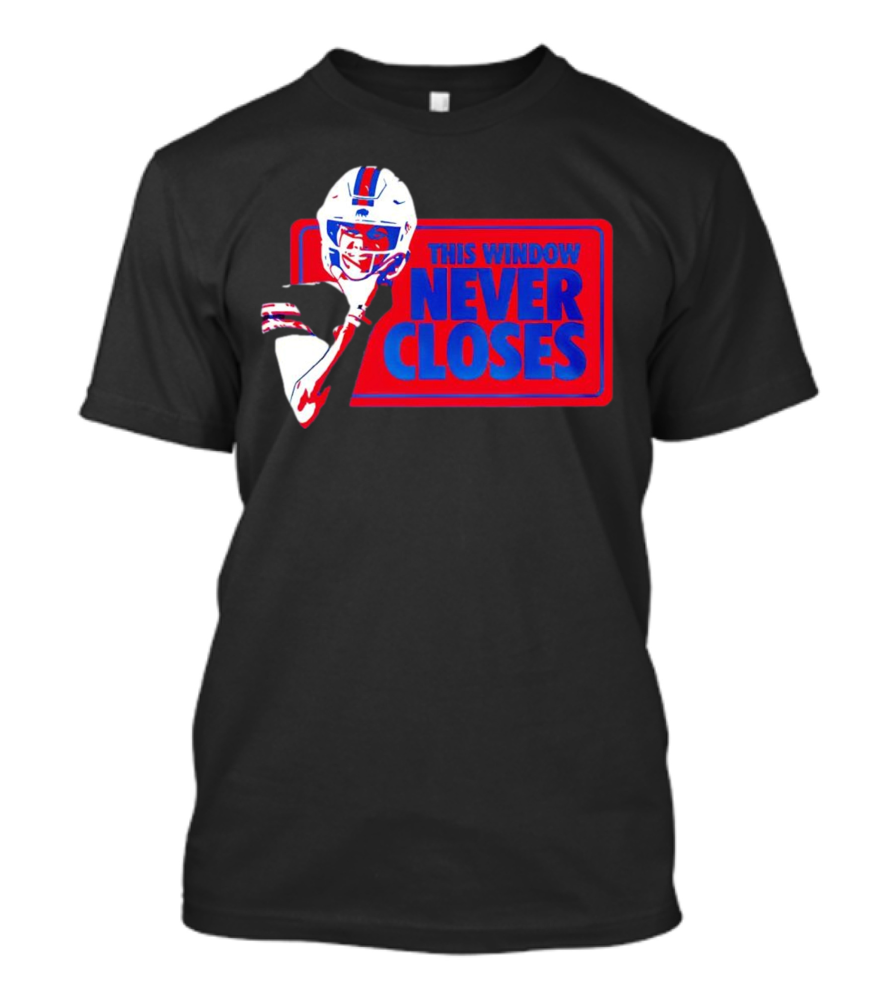 Josh Allen Buffalo Bills This Window Never Closes Football T-Shirt