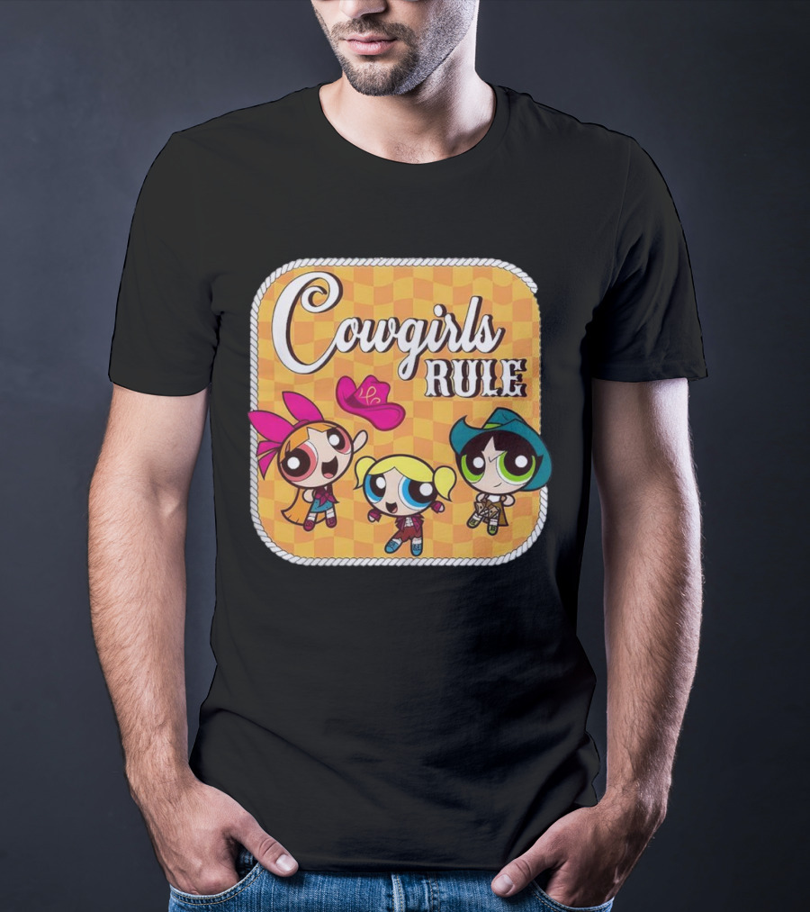 Cowgirls Rule Powerpuff Girls Western T-Shirt