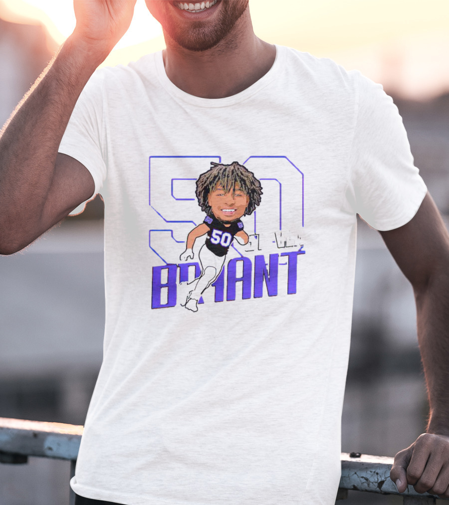 Support Weber State Defensive Lineman 50 Steven Bryant T-Shirt