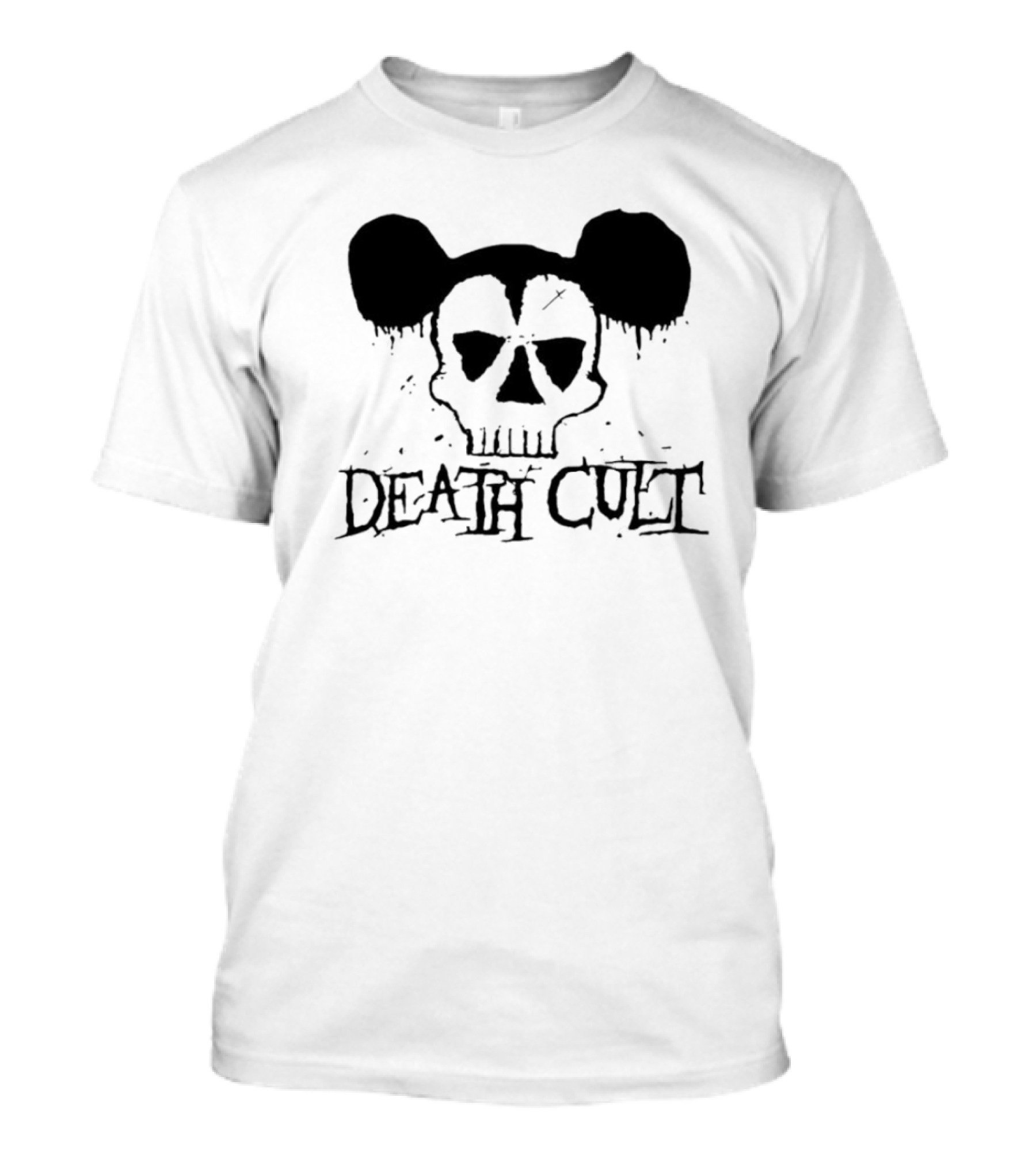 Death Cult Skull With Mouse Ears 8323 T-Shirt