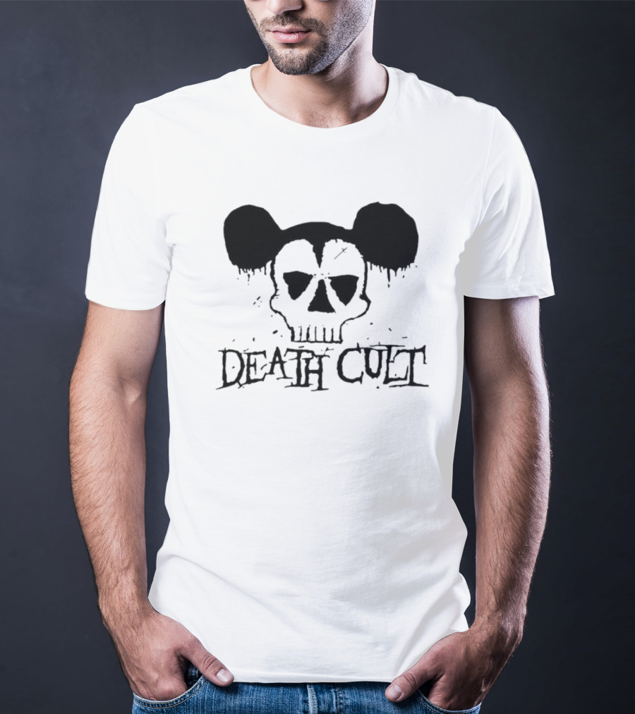 Death Cult Skull With Mouse Ears 8323 T-Shirt