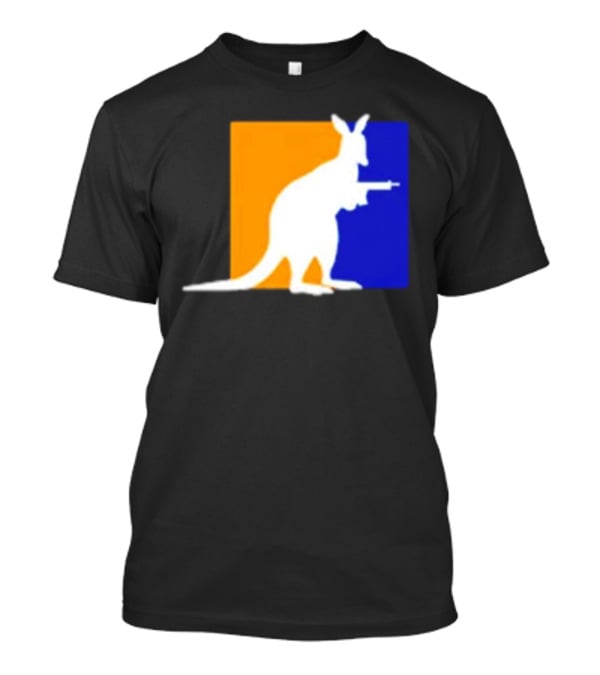 Thunder Down Under Kangaroo With Gun Australia T-Shirt