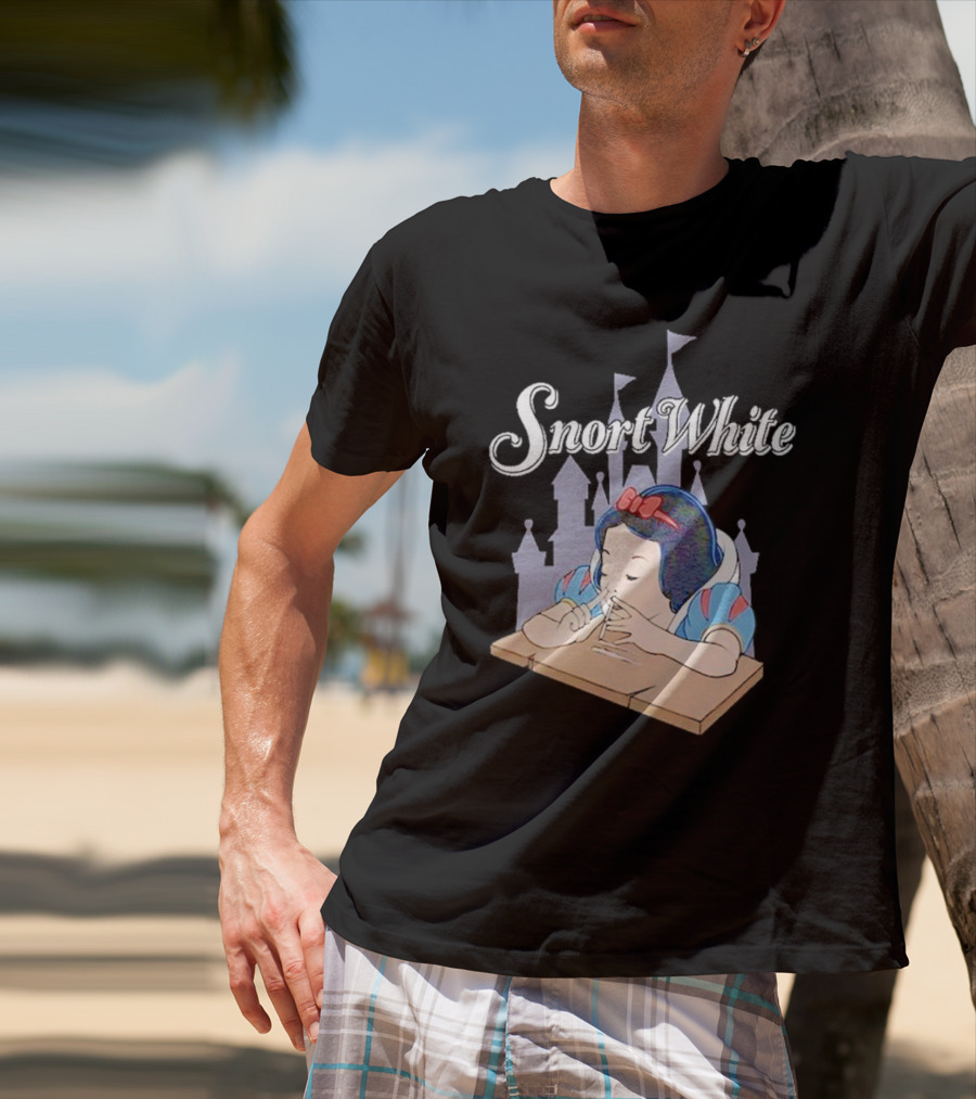 Snort White Castle Background Unethical Threads T-Shirt