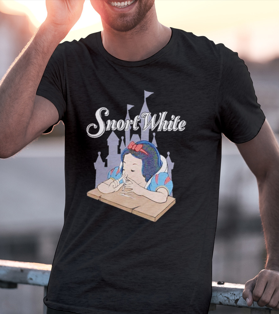 Snort White Castle Background Unethical Threads T-Shirt