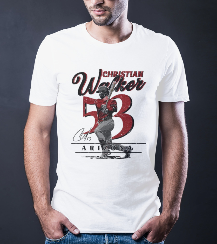 Christian Walker Arizona 53 Baseball Player T-Shirt
