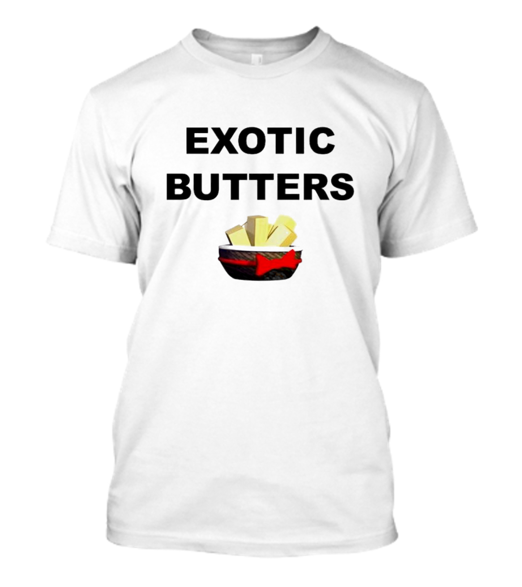 EXOTIC BUTTERS Basket With Red Bow T-Shirt