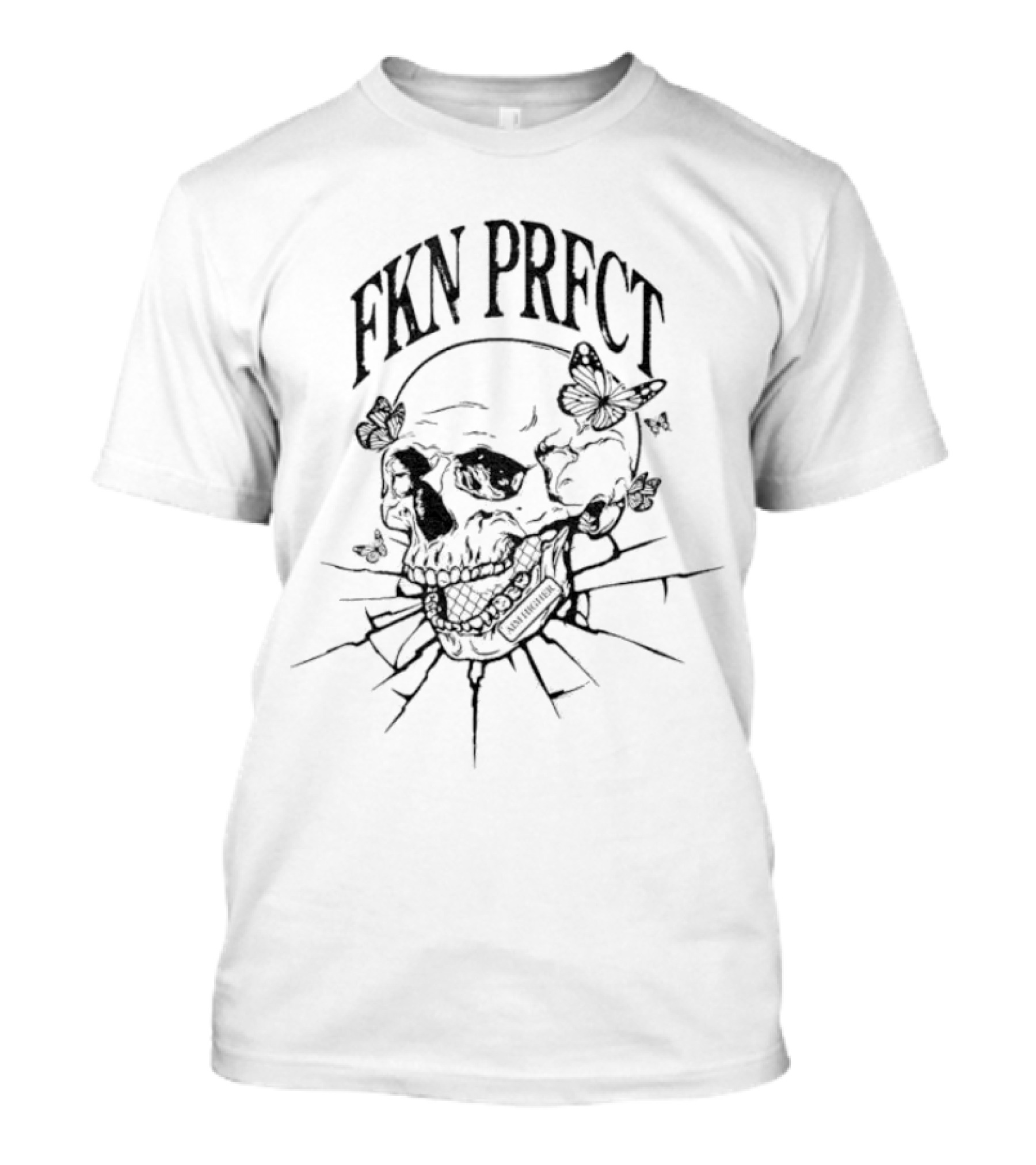 FKN PRFCT Butterflies Skull T-Shirt