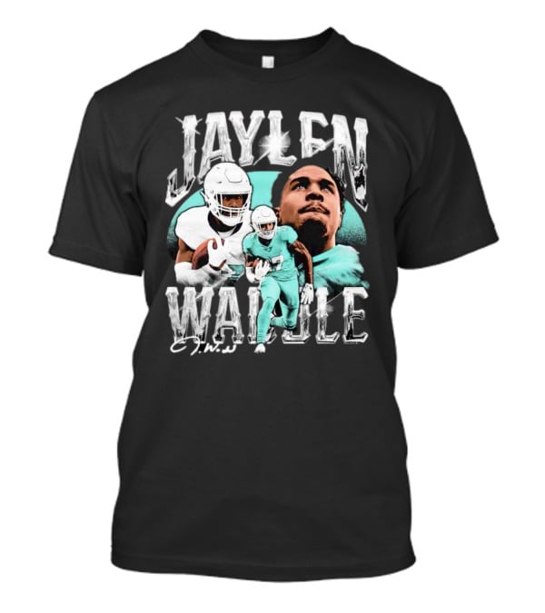 Jaylen Waddle Miami Dolphins Signature J.W T-Shirt