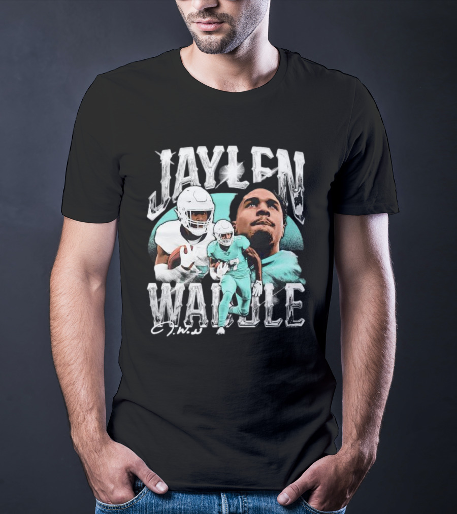 Jaylen Waddle Miami Dolphins Signature J.W T-Shirt