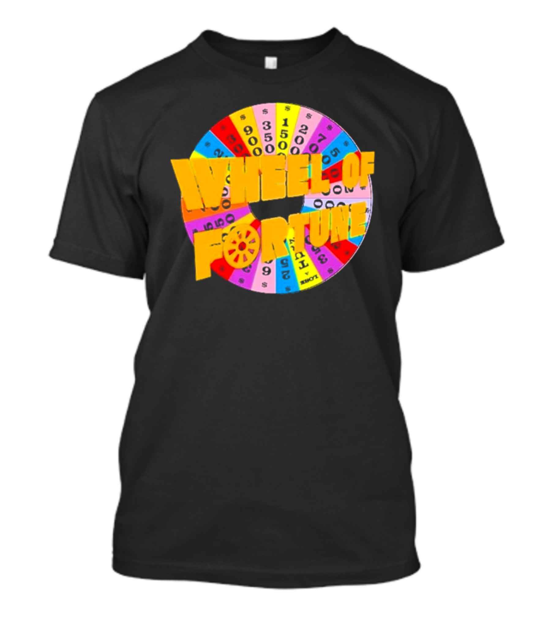 Wheel Of Fortune Classic TV Show Logo Colorful Prize Wheel T-Shirt