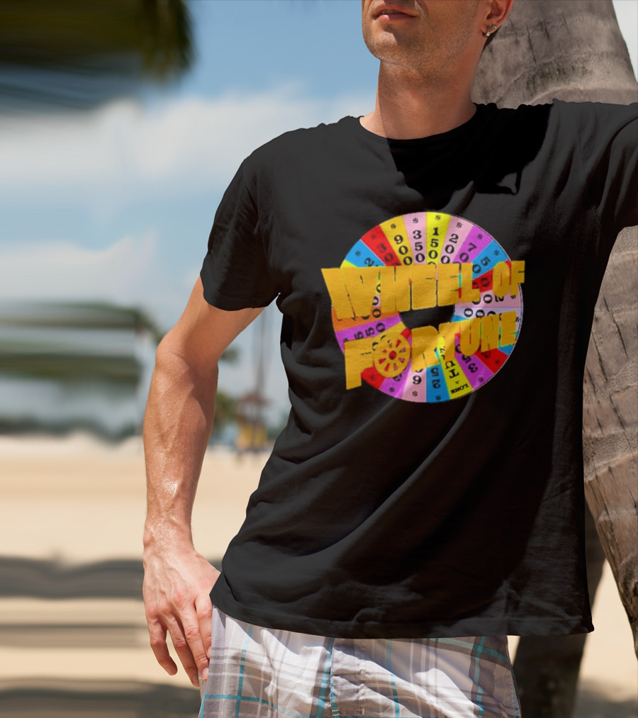Wheel Of Fortune Classic TV Show Logo Colorful Prize Wheel T-Shirt
