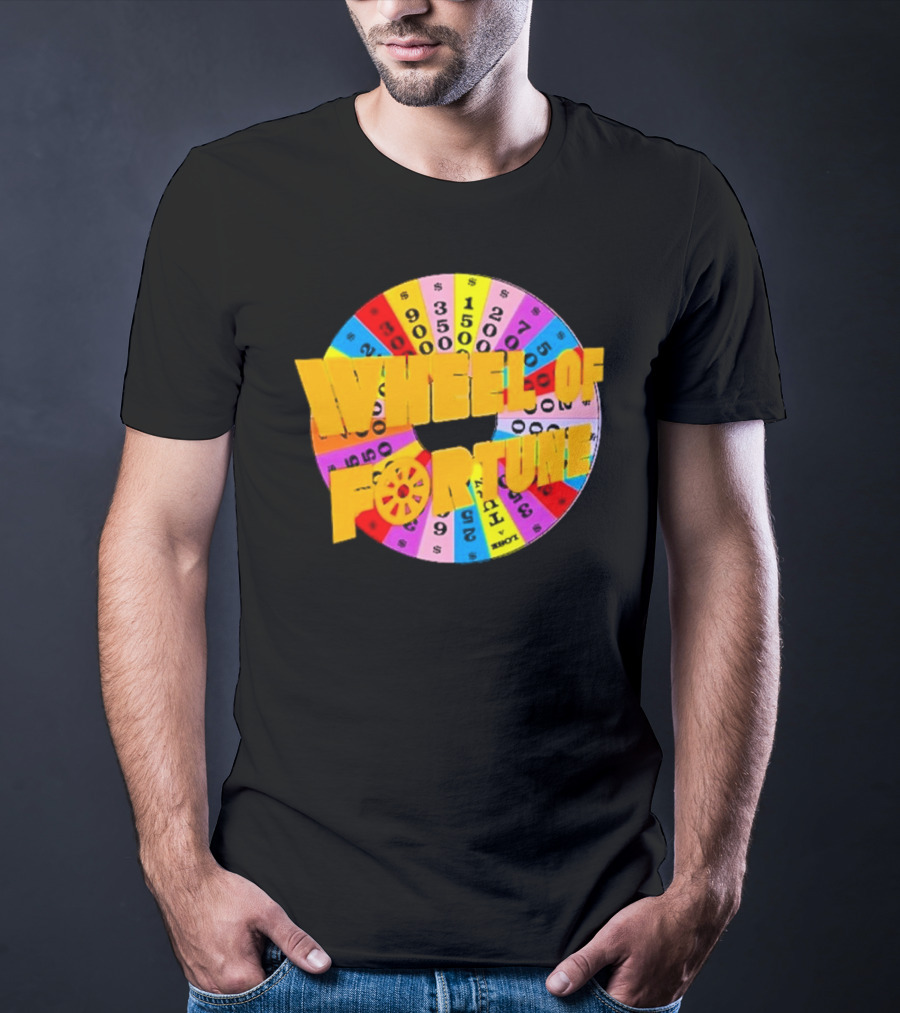 Wheel Of Fortune Classic TV Show Logo Colorful Prize Wheel T-Shirt
