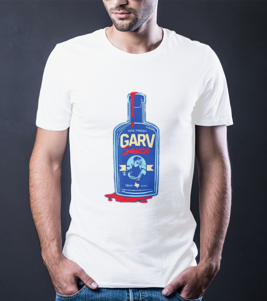 Mitch Garver Garv Sauce Texas Rangers 100% Fresh Texas U.S.A T-Shirt