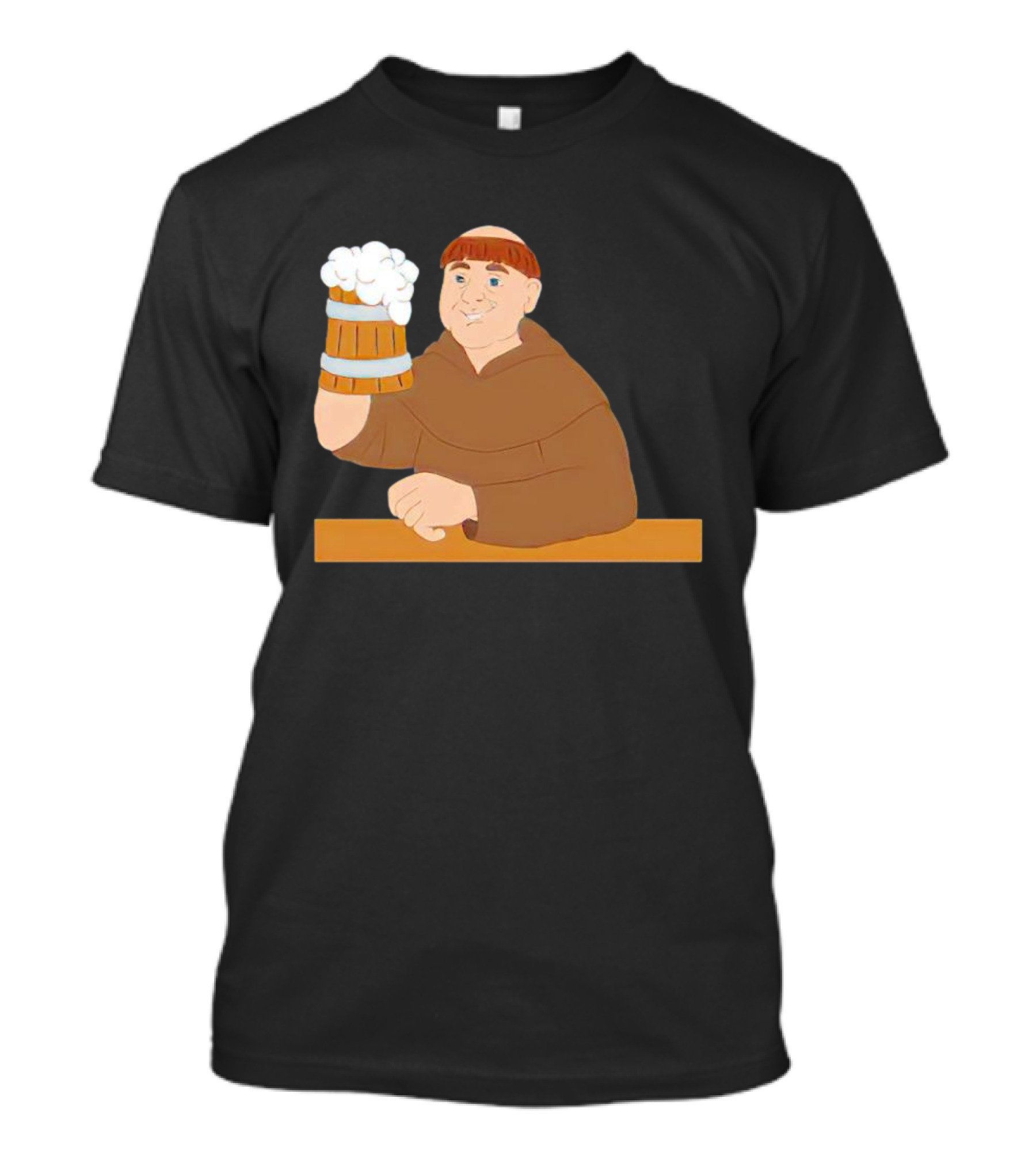 Socktoberfest Monk Raising Beer Mug T-Shirt