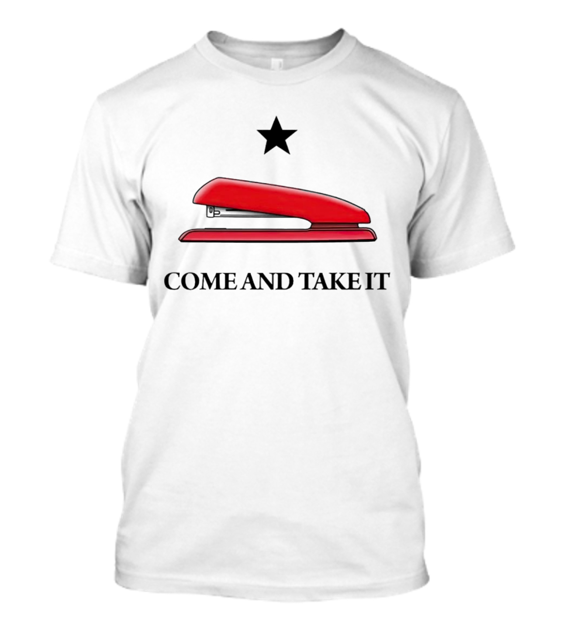 Red Stapler Come And Take It Star Icon Tradition T-Shirt