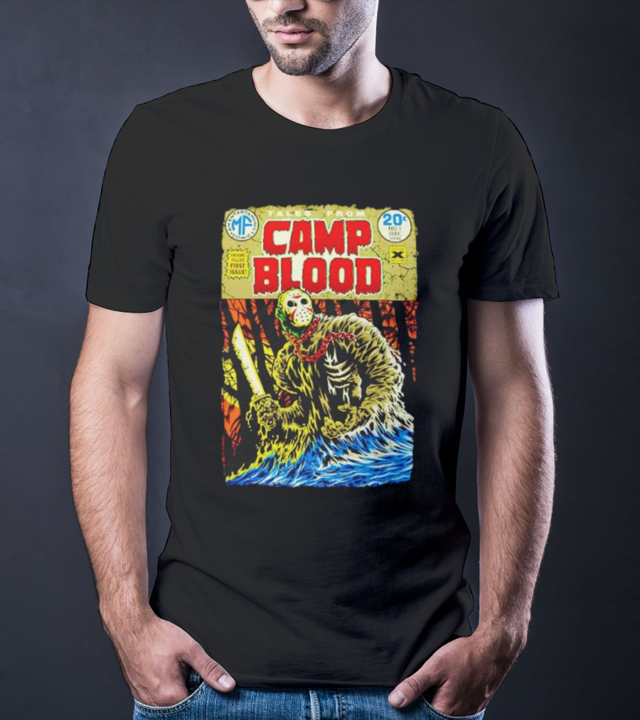 Tales From Camp Blood First Issue Jason Voorhees Comic Style 20¢ No. 1 May T-Shirt