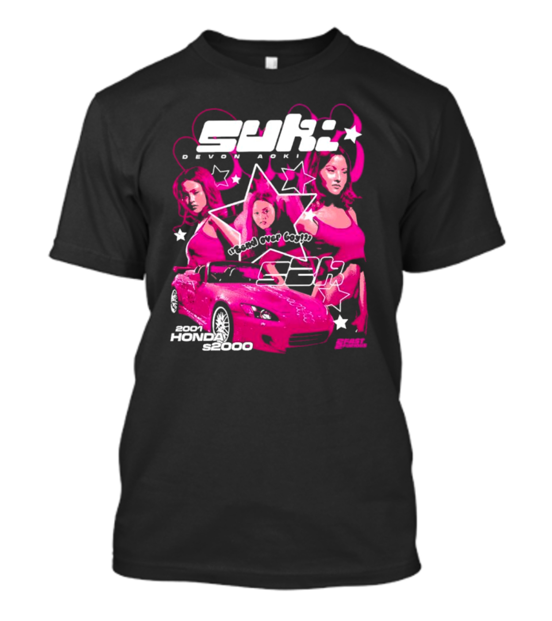 Suki Devon Aoki 2F2f 2001 Honda S2000 Racer Girl Power T-Shirt