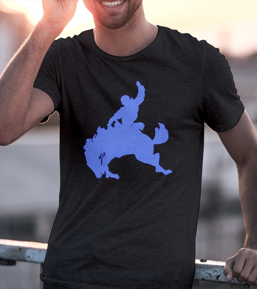 Bad Bunny Bucking Blue Cowboy T-Shirt