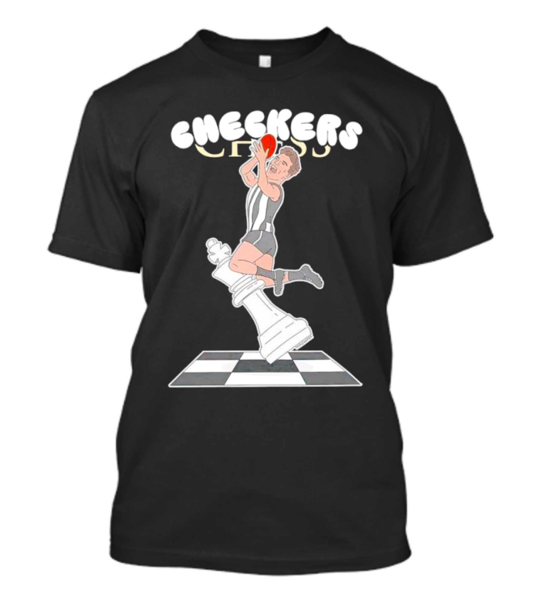 Checkers Chess Dunk King Piece Basketball Jumper T-Shirt