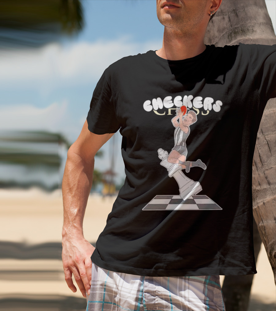 Checkers Chess Dunk King Piece Basketball Jumper T-Shirt