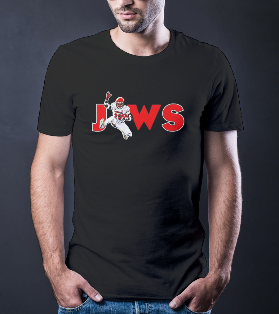 Jaws Jawhar Jordan 25 Louisville Cardinals Football T-Shirt